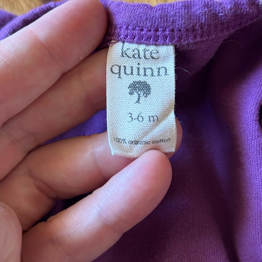 Kate Quinn Alice in Wonderland Purple Footie - Picture 2 of 5